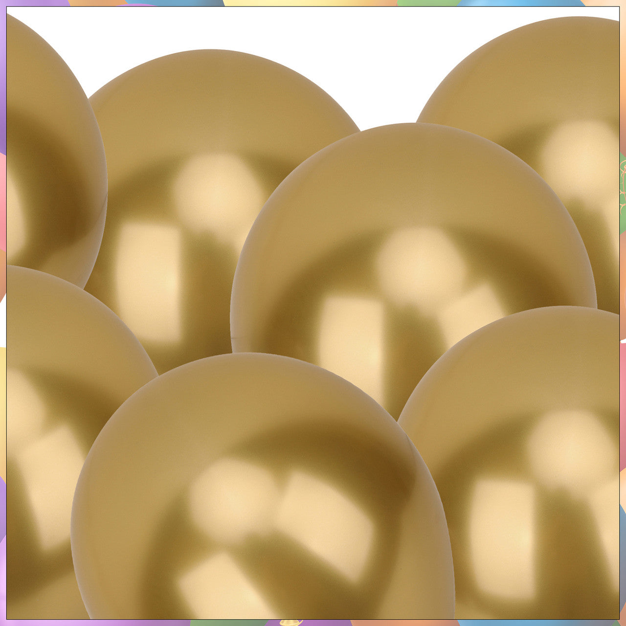 Metallic Shiny Balloons - Gold