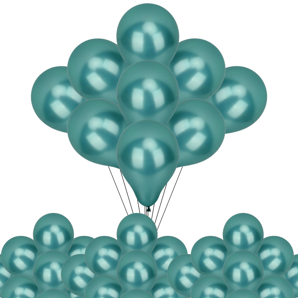 Metallic Shiny Balloons - Green
