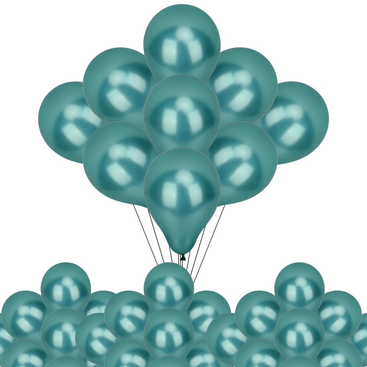 Metallic Shiny Balloons - Green