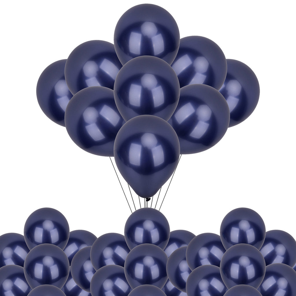 Metallic Shiny Balloons - Navy Blue