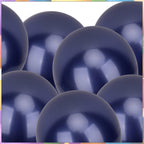 Metallic Shiny Balloons - Navy Blue
