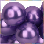 Metallic Shiny Balloons - Purple