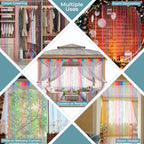 Shiny String Curtain Panel - Multicoloured