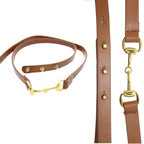 Skinny PVC Belt - Tan with Gold Hook