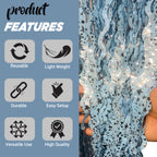 Wavy Ceramic Foil Fringe Curtain (1m x 2m)