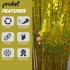 Wavy Ceramic Foil Fringe Curtain (1m x 2m)