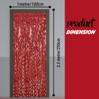 Wavy Ceramic Foil Fringe Curtain (1m x 2m)