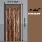 Wavy Ceramic Foil Fringe Curtain (1m x 2m)