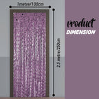 Wavy Ceramic Foil Fringe Curtain (1m x 2m)