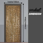Wavy Ceramic Foil Fringe Curtain (1m x 2m)