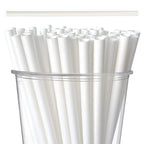 White Biodegradable Paper Straws