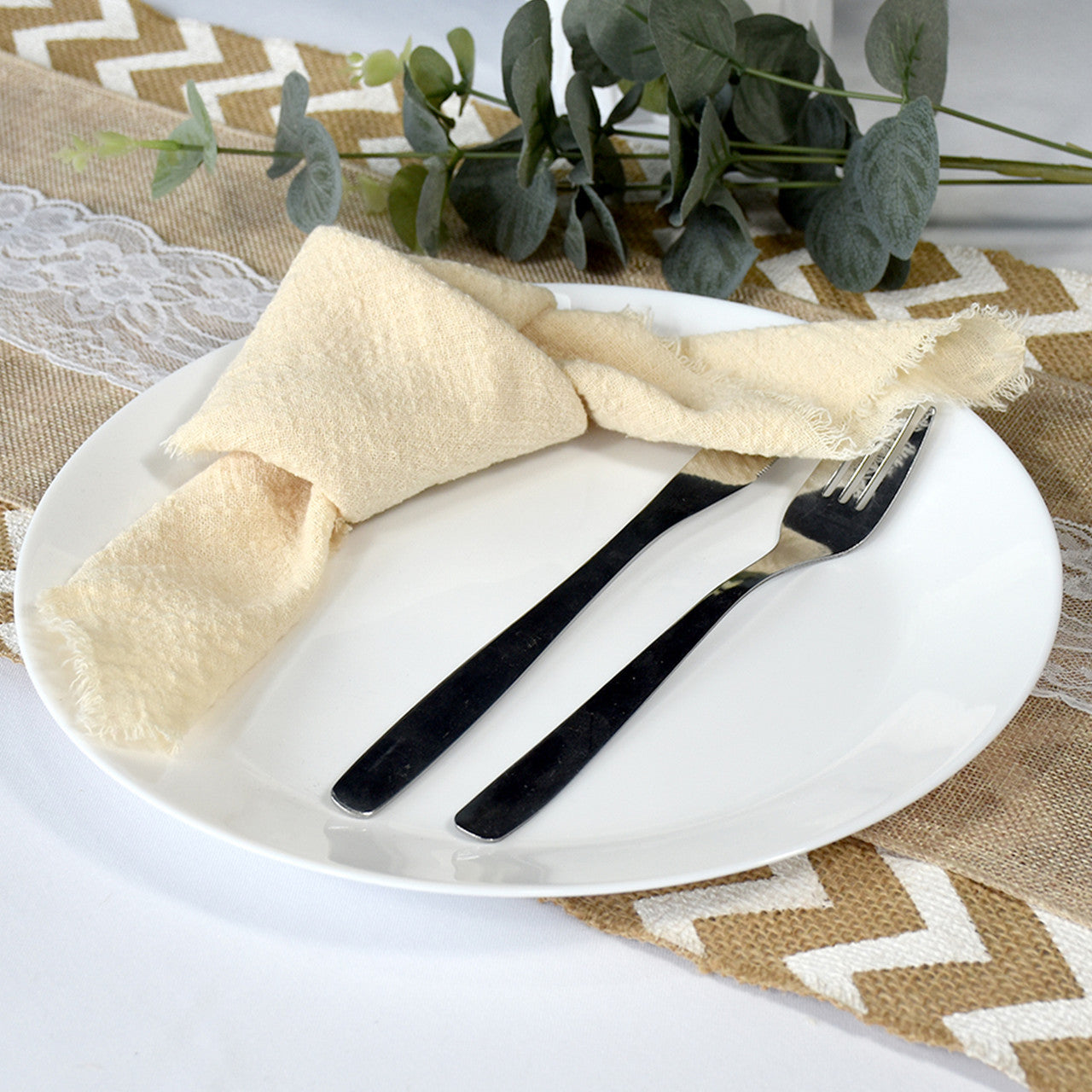 110GSM Polyester Napkins - Beige