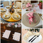 110GSM Polyester Napkins - Dusty Pink