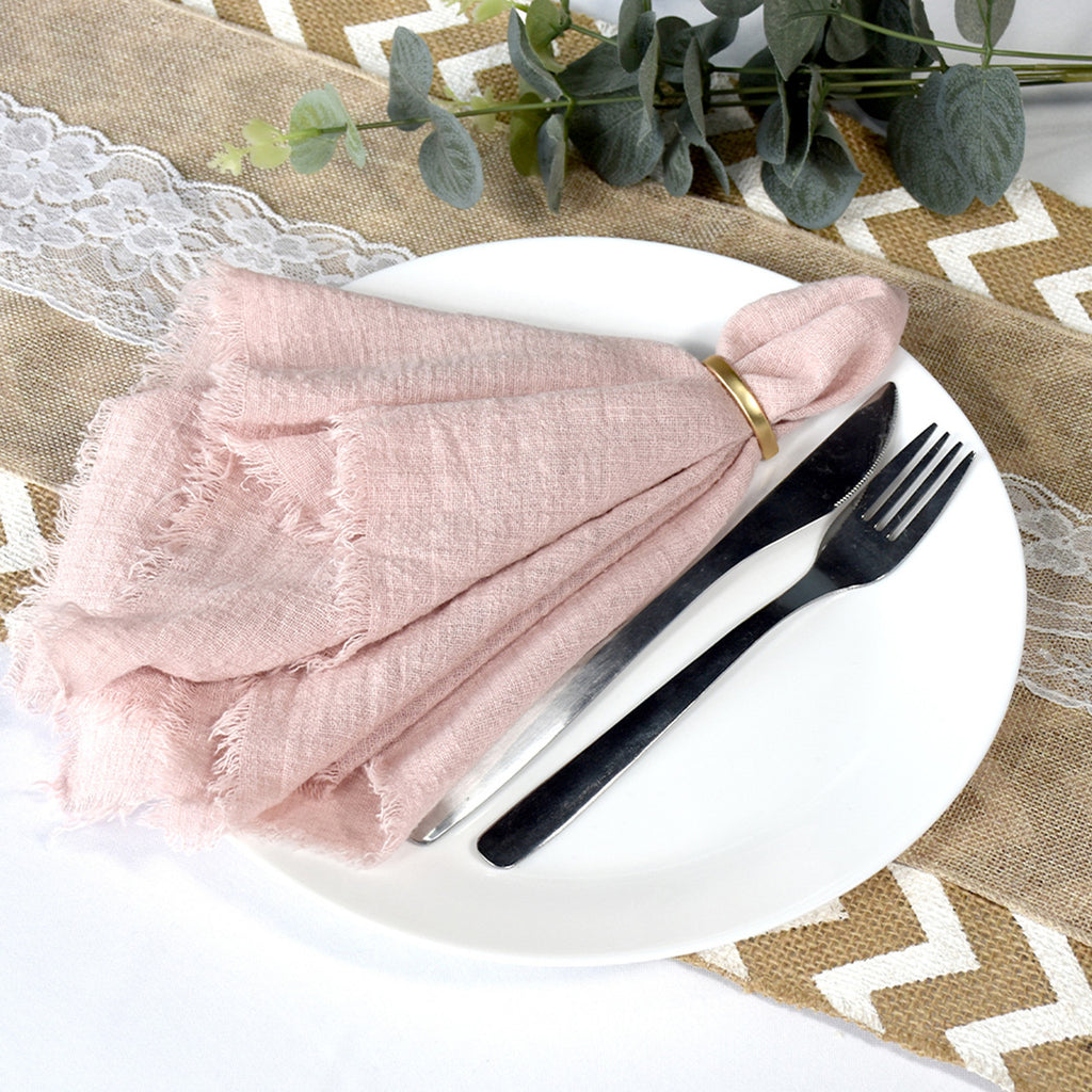 110GSM Polyester Napkins - Dusty Pink