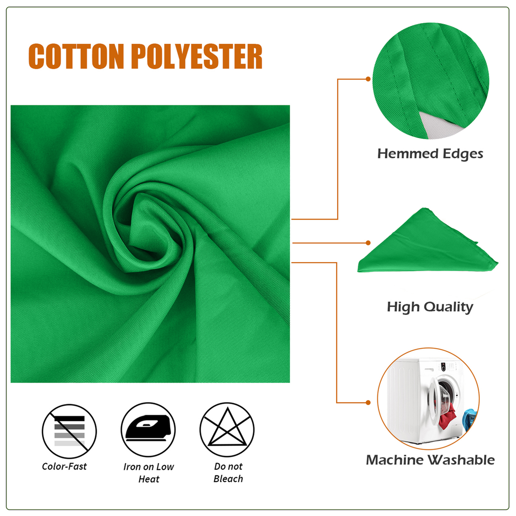 20" Polyester Table Napkin - Emerald Green