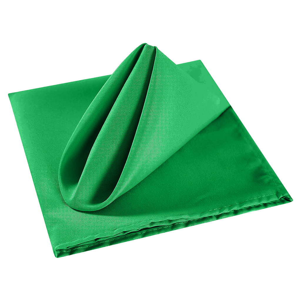 20" Polyester Table Napkin - Emerald Green