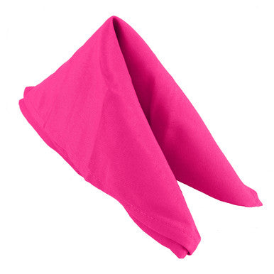 20" Polyester Table Napkin - Fuschia