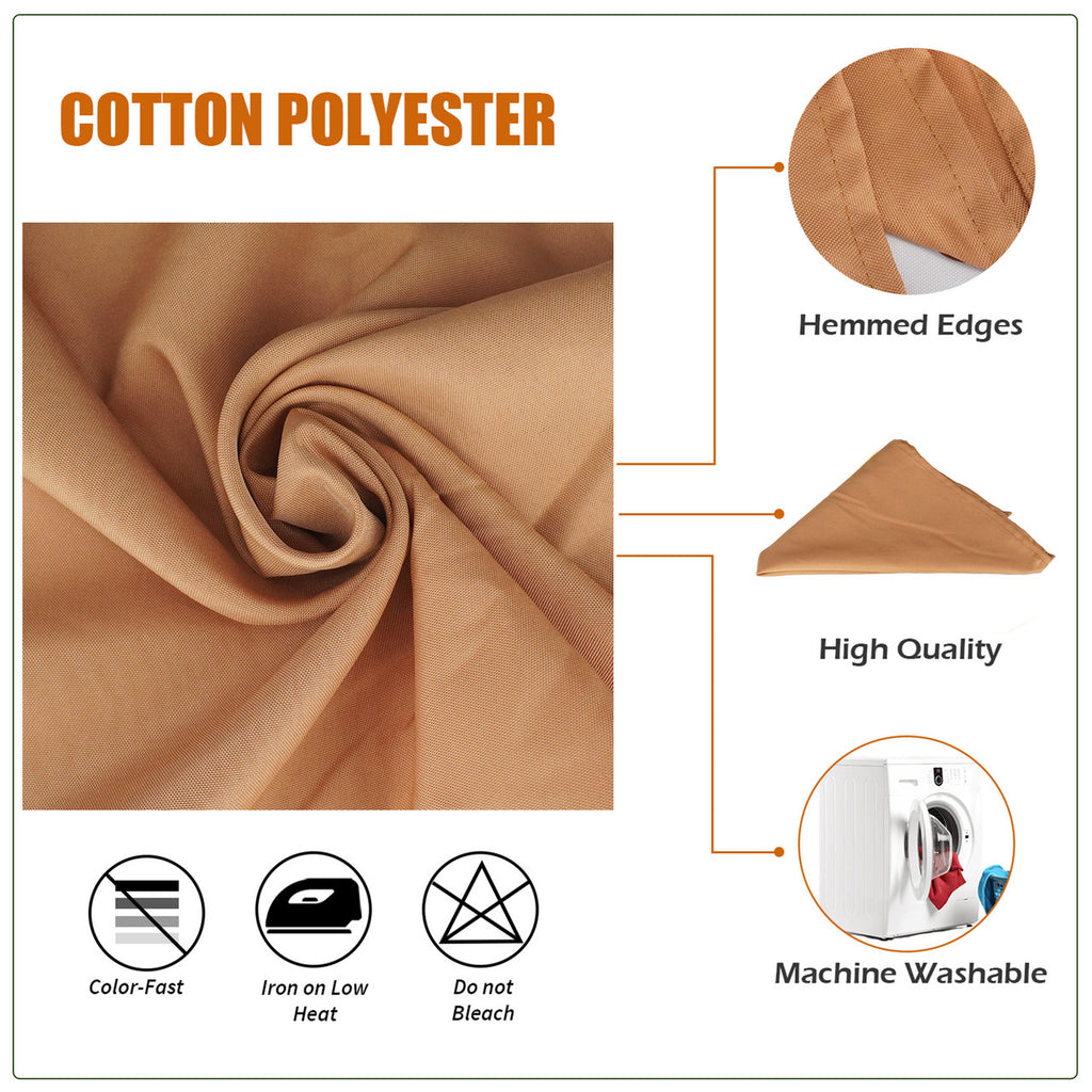 20" Polyester Table Napkin - Dark Gold