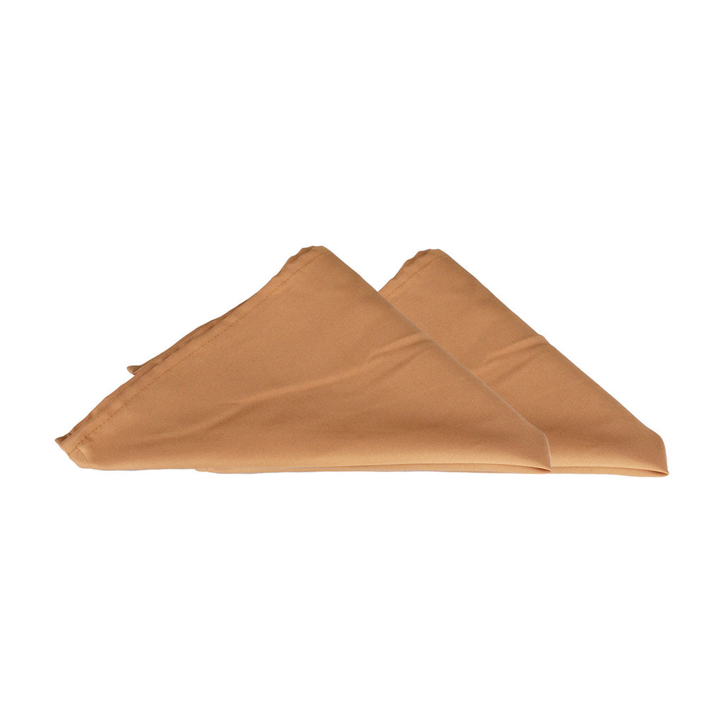 20" Polyester Table Napkin - Dark Gold