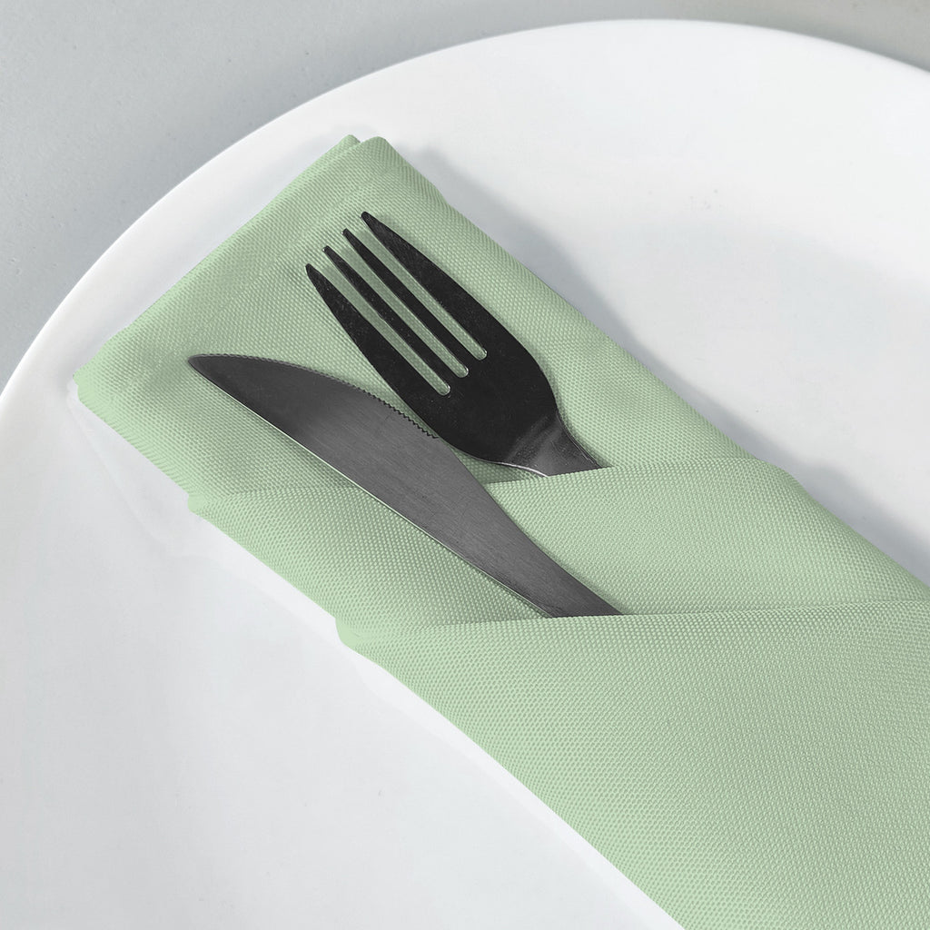 20" Polyester Table Napkin - Sage Green