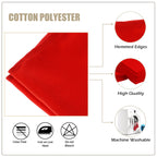 20" Spun Polyester Table Napkin - Red