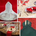 20" Spun Polyester Table Napkin - Red