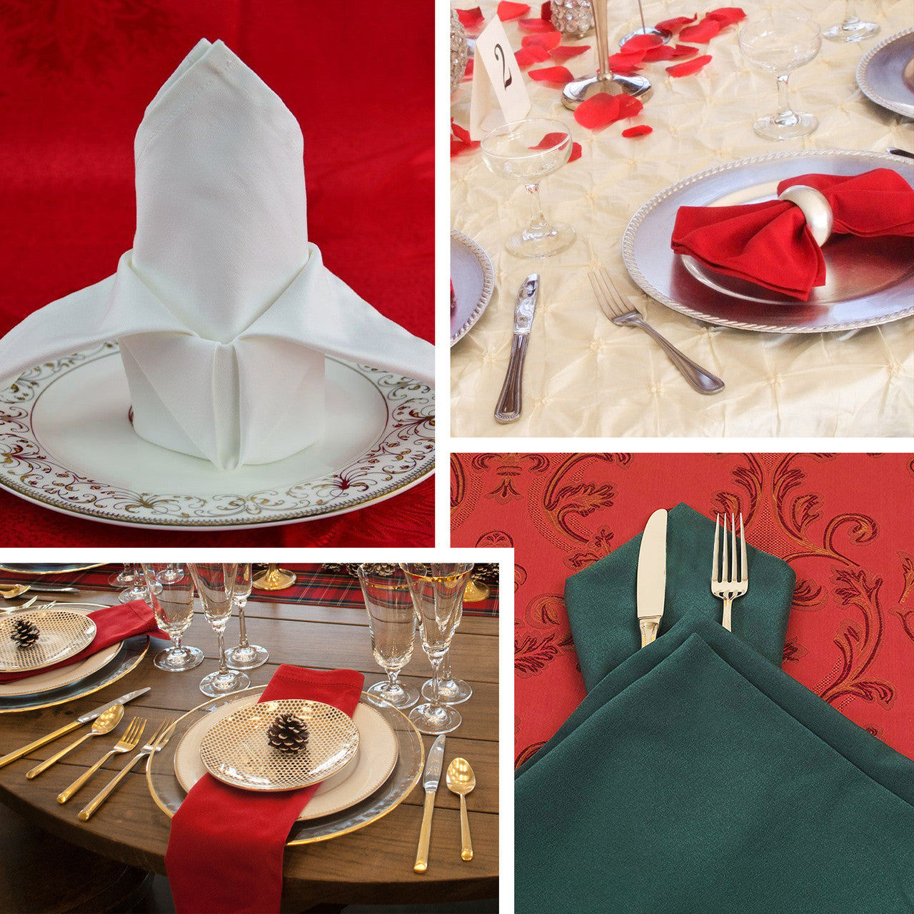 20" Spun Polyester Table Napkins