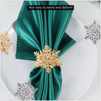 Diamante Snowflake Napkin Rings – Winter Table Décor