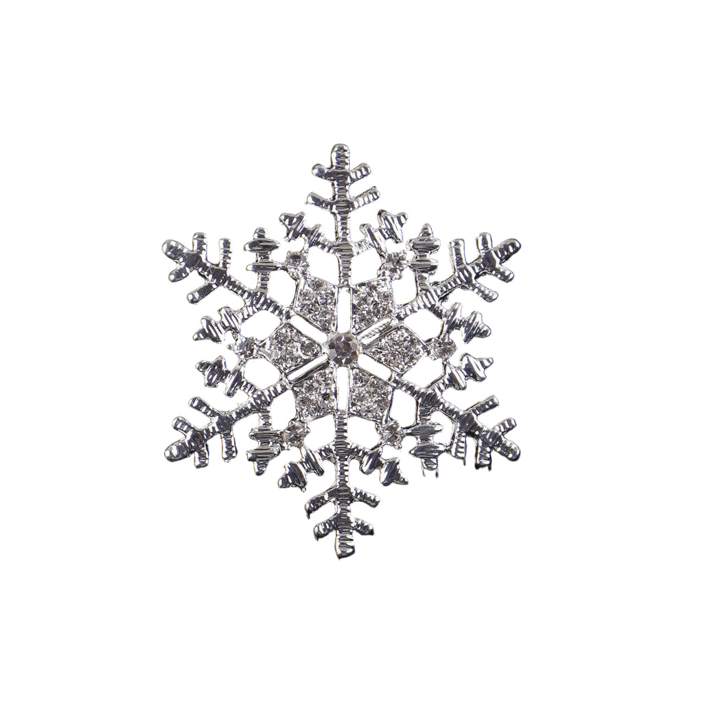 Diamante Snowflake Napkin Rings – Winter Table Décor