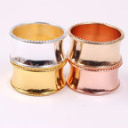 Hammered Beaded Napkin Rings – Table Décor Set