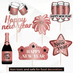 New Year Cocktail Picks - Rose Gold - 7pcs