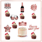 New Year Cocktail Picks - Rose Gold - 7pcs