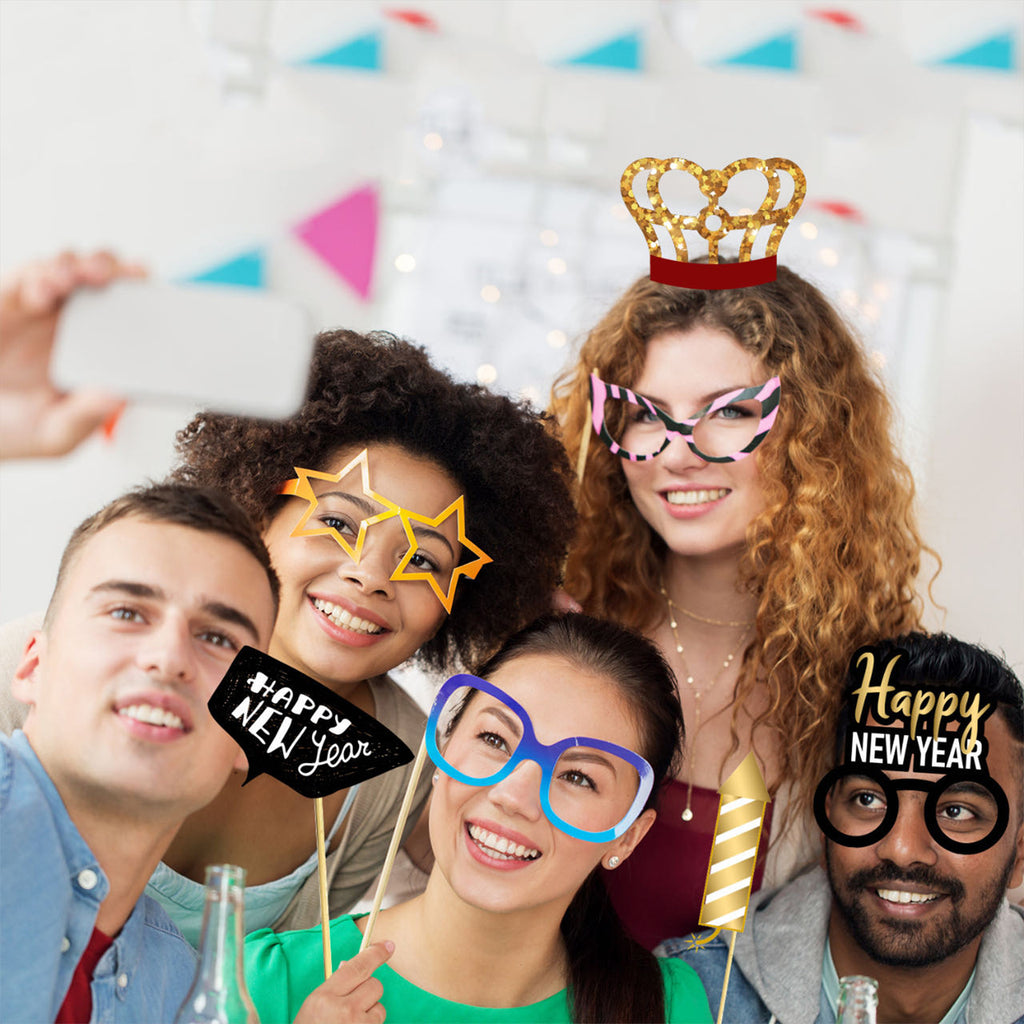 New Years Party Props - 22pcs