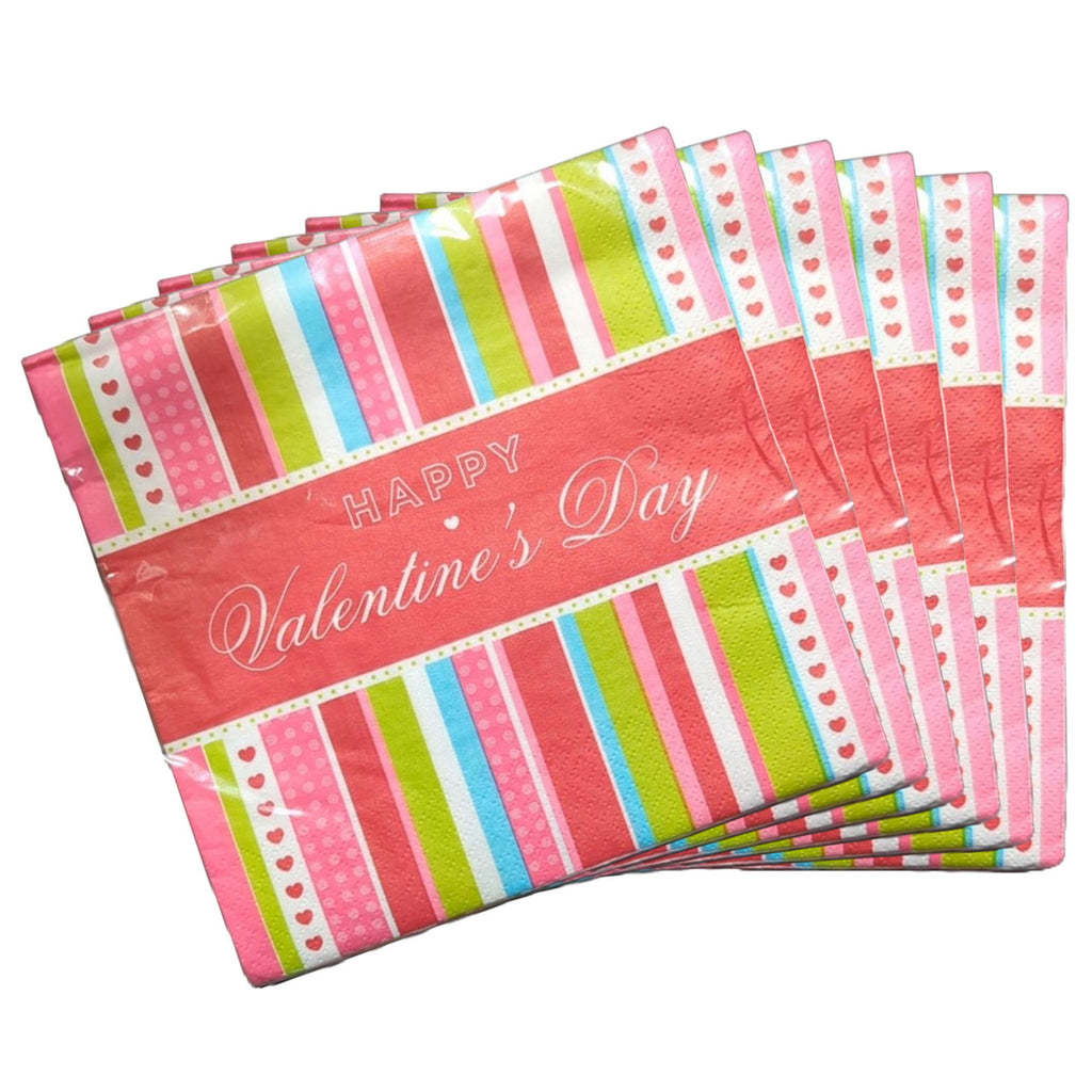Valentines Themed Napkins - 13"