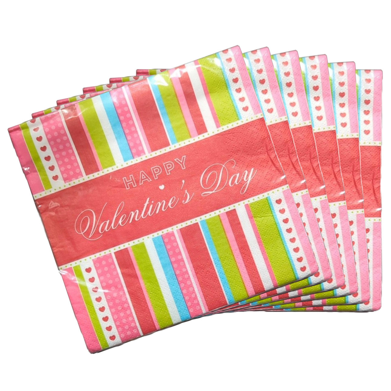 Valentines Themed Napkins - 13"