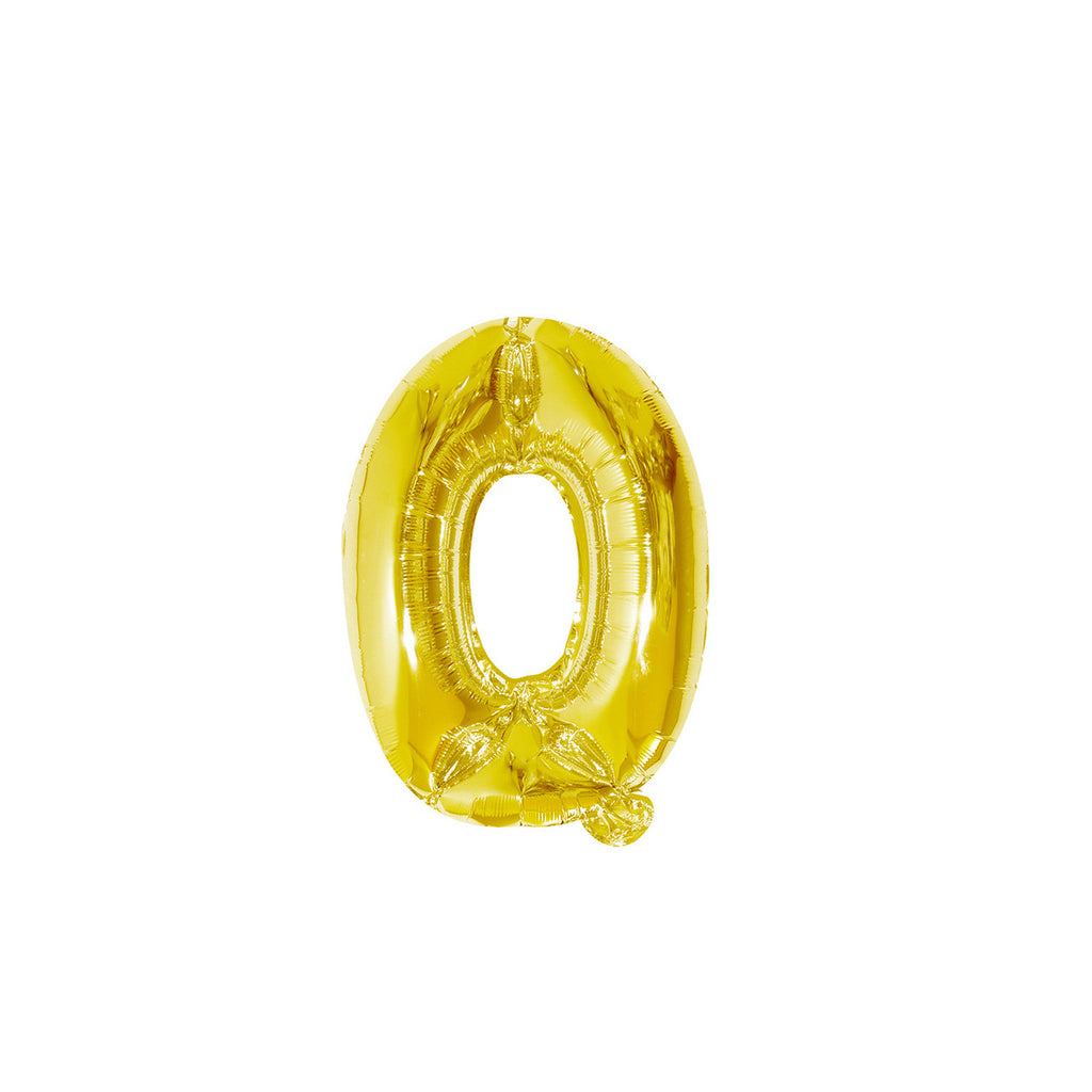 Large Foil Number Air-fill and Helium Balloons (0-9) - Gold