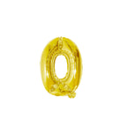 Large Foil Number Air-fill and Helium Balloons (0-9) - Gold