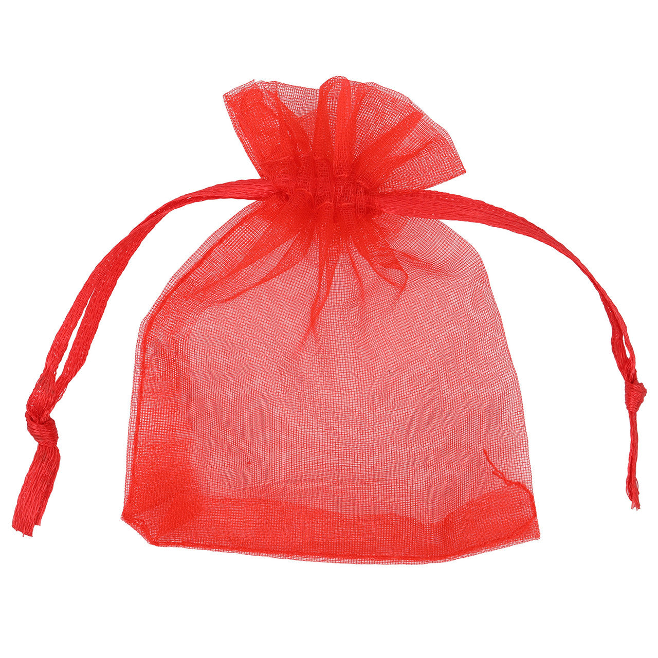 Organza Bags - 7cm x 9cm - 100pcs - Snowflake - Red