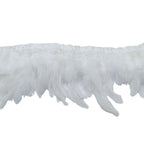 Rooster Feather Fringe for Costume - White