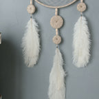 Rooster Feather Fringe for Costume - White