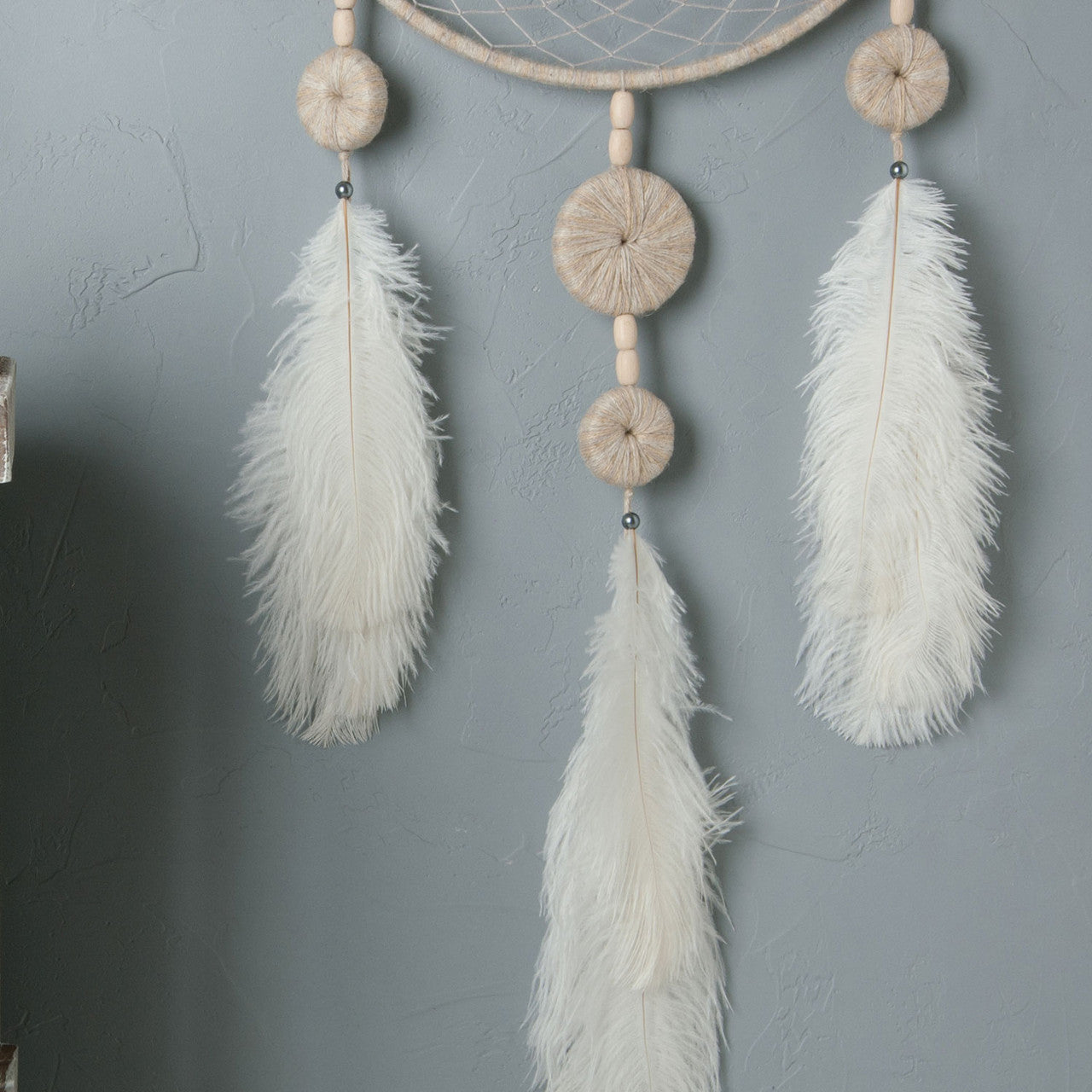 Rooster Feather Fringe for Costume - White