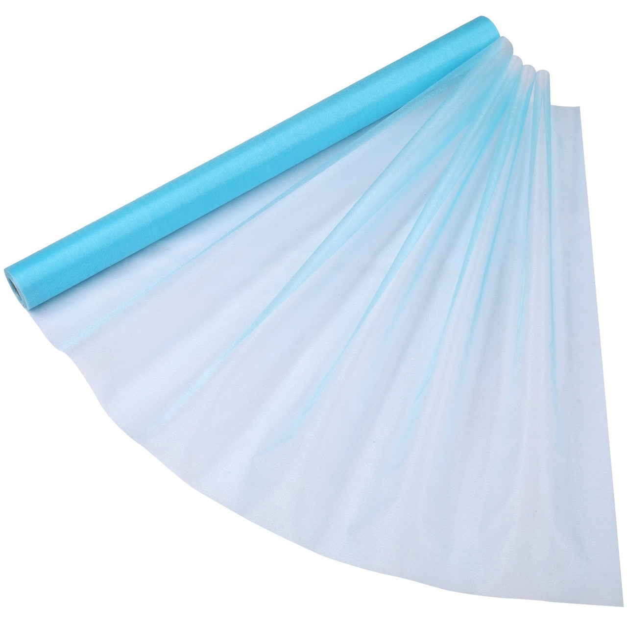 Organza Roll 15mx70cm - Aqua Blue