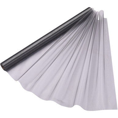 Organza Roll 15mx70cm - Dark Silver