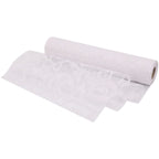 25m x 29cm Organza Roll - White Large Flocked Design Print