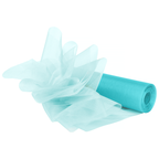 Organza Roll - 25m x 29cm - Aqua Blue