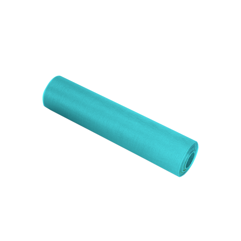 Organza Roll - 25m x 29cm - Aqua Blue
