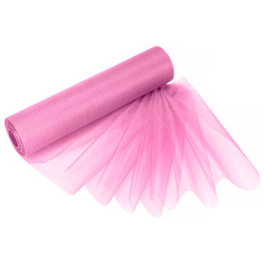 Organza Roll - 25m x 29cm - Baby Pink
