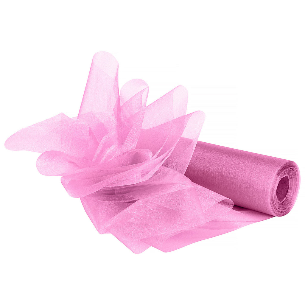 Organza Roll - 25m x 29cm - Baby Pink
