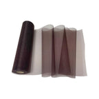 25m x 29cm Organza Sheer Roll - Dark Brown