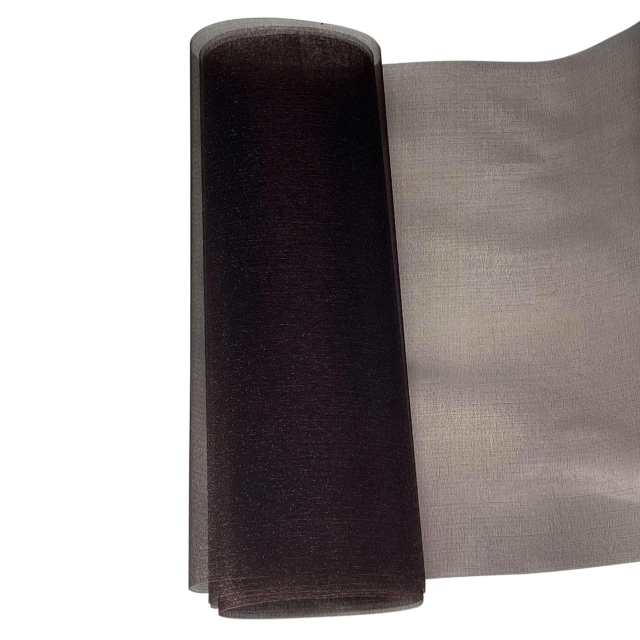 25m x 29cm Organza Sheer Roll - Dark Brown